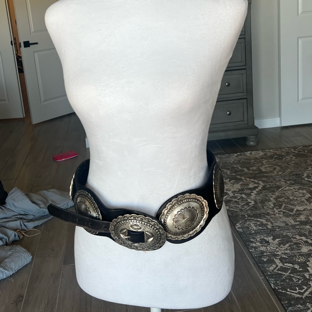 Ralph Lauren vintage Black concho western belt